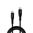 كابل Eltoro Kevlar USB-C 240 واط - 1 متر مع غلاف من خيوط النايلون PP - أسود
