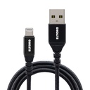 كابل Eltoro USB-A إلى Lightning KEVLAR بطول 1 متر مع - نايلون أسود