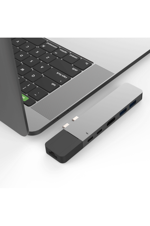 موزع HyperDrive DUO Pro USB-C 7 في 2 - فضي
