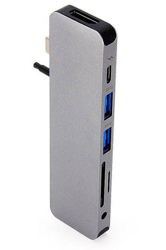 موزع هايبر درايف سولو 7 في 1 USB-C لأجهزة ماك بوك، والكمبيوتر الشخصي، وكروم بوك، وأندرويد - فضي GN21D