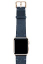 Meridio Vintage - Arctic Night Leather Strap 41mm Gold