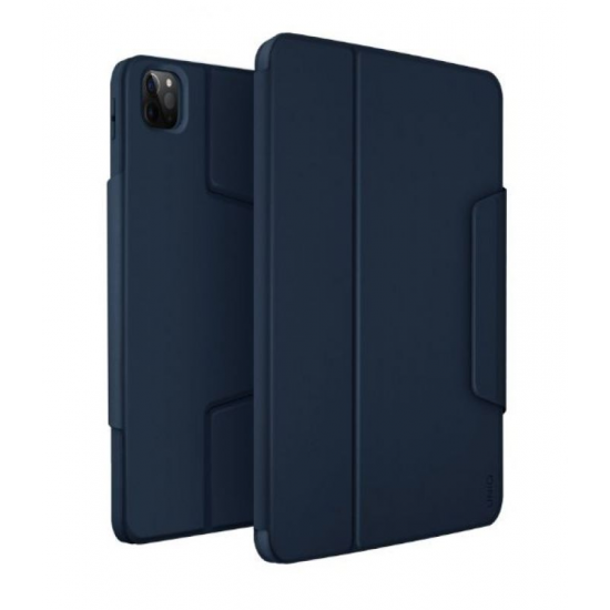 جراب UNIQ ROVUS المغناطيسي القابل للفصل والدوران 360 درجة لجهاز iPad Pro 11 2022/21 AIR 10.9 بوصة 2022/20 - رمادي طباشيري رمادي