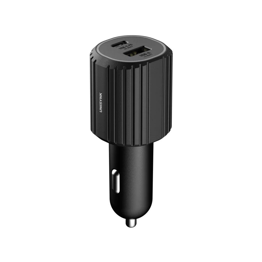 Unisynk USB-C/A Car Charger PD 72W - Black