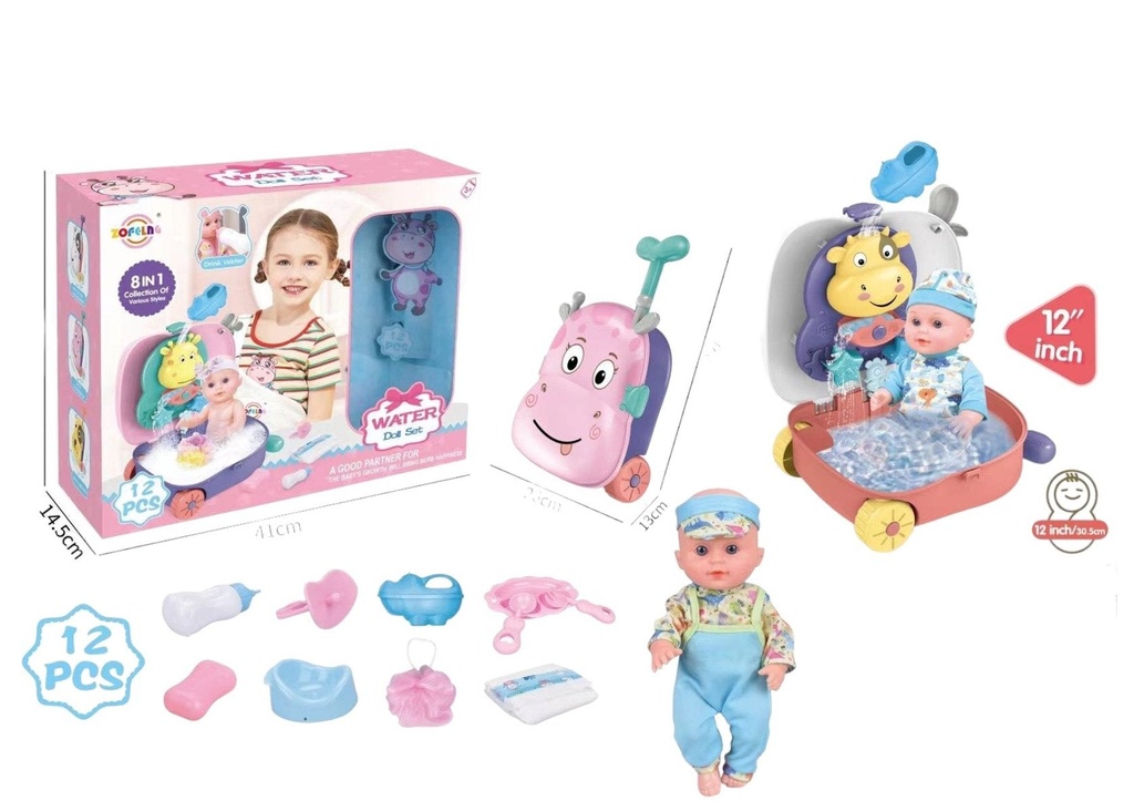 Water Doll Set - Blue