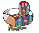Wemzy - Cast Basketball Pool With 100 Balls, Red - Blue
