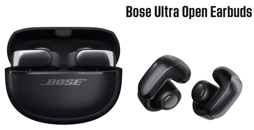 سماعات أذن Bose Ultra Open باللون الأسود