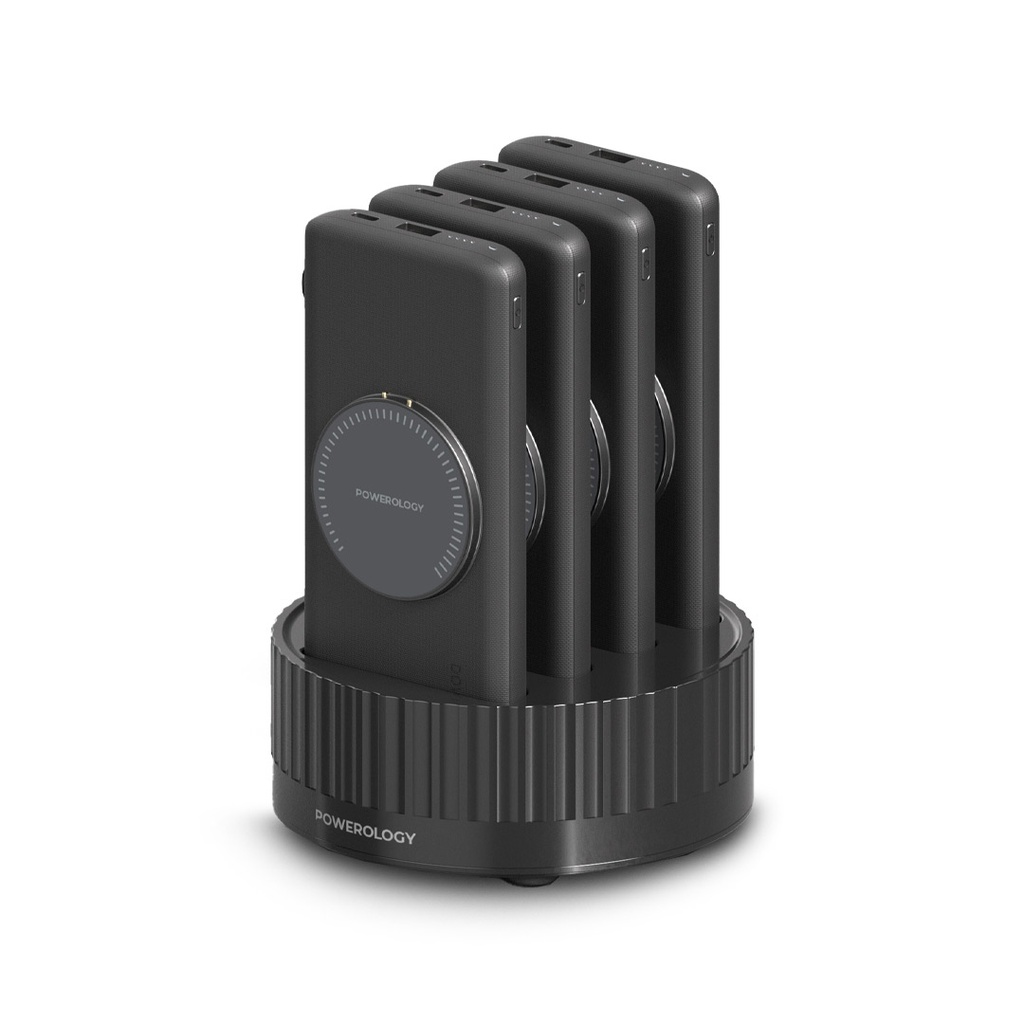 Powerology 4-in-1 10000mAh Powerbank Terminal - Black