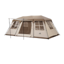 خيمة Naturehike Village 13 تتسع من 5 إلى 8 أشخاص (مع عمود القاعة) - بني