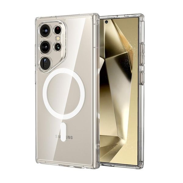 جراب ESR لهاتف Samsung Galaxy S24 Ultra مزود بقفل HaloLock (شفاف)