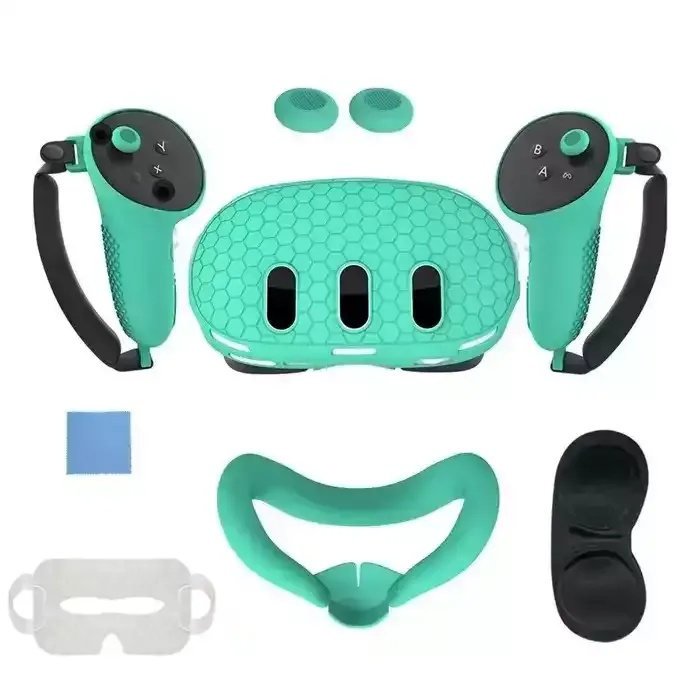 Silicone Kit For Meta Quest 3 With Pp Bag - Green