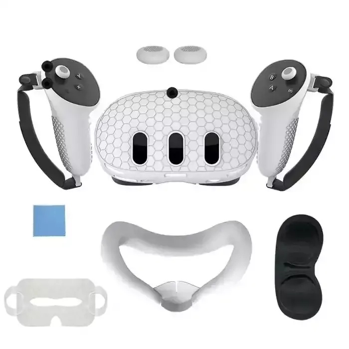 Silicone Kit For Meta Quest 3 With Pp Bag - White