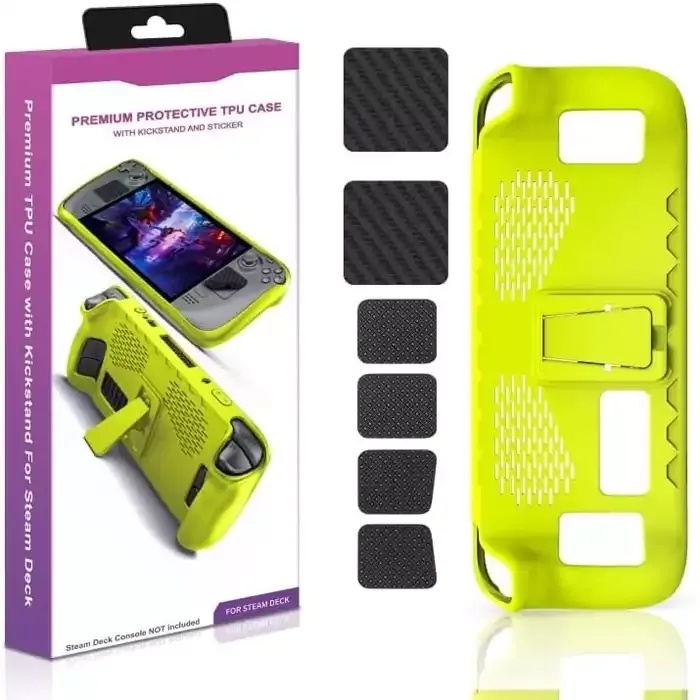 Kickstand Protective Case For Steam Deck Console - Green