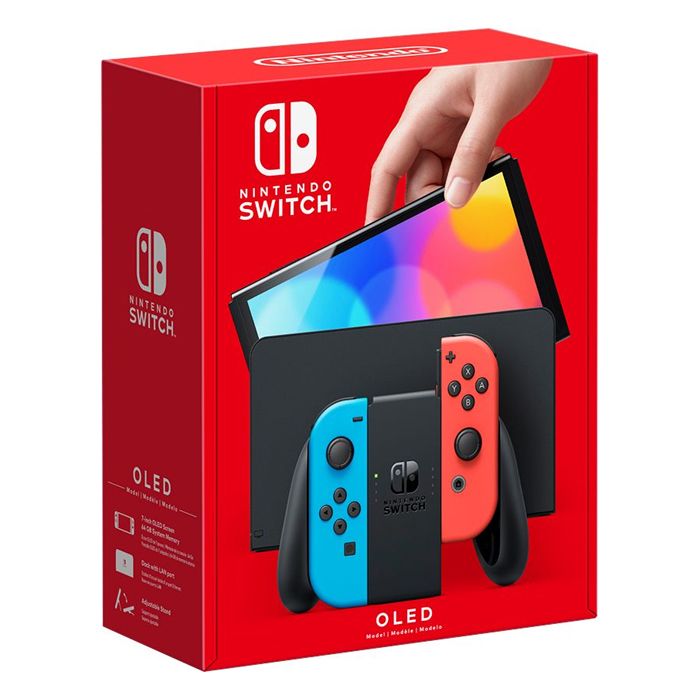 NINTENDO (OLED MODEL) SWITCH BLUE RED CONSOLE (NEW 2021)