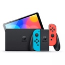 Nintendo Switch OLED Console - Neon Blue and Red