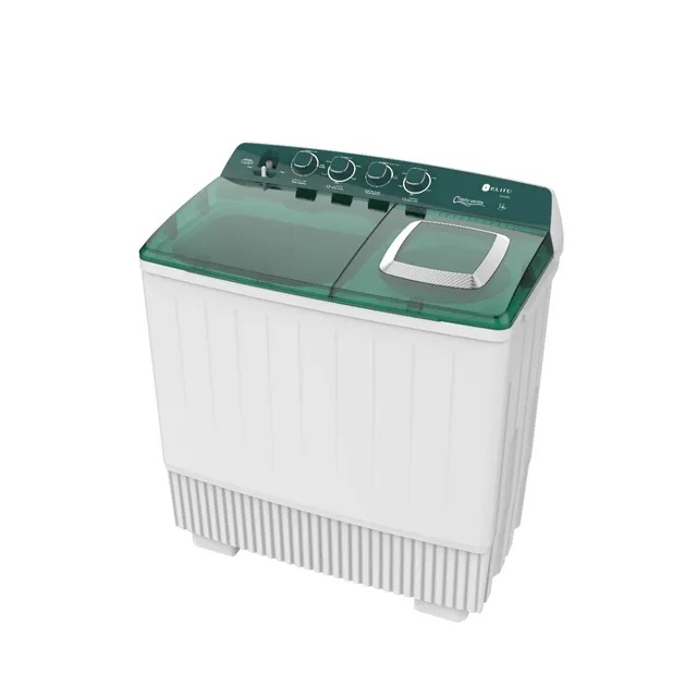 Elite Wshr TT/14Kg/15min Wash Time/5min Spin Time/Lint Filter/Caster/Green & Silver