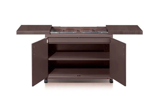 Elite Food Warmer Trolley-2 shelves-4 Plates