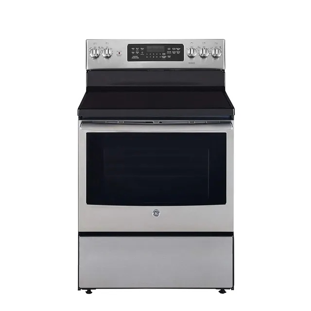 GE Free Standing Electric Range Cooker-76cm -(JCB835SILSS)