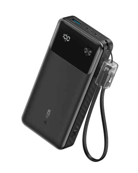 Anker  Power core 20000mAh 30W Portable Charger with USB C Cable Lanyard A1384