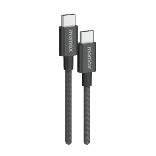 كابل MOMAX Elite USB-C بقوة 60 واط بطول 0.5 متر (أسود)
