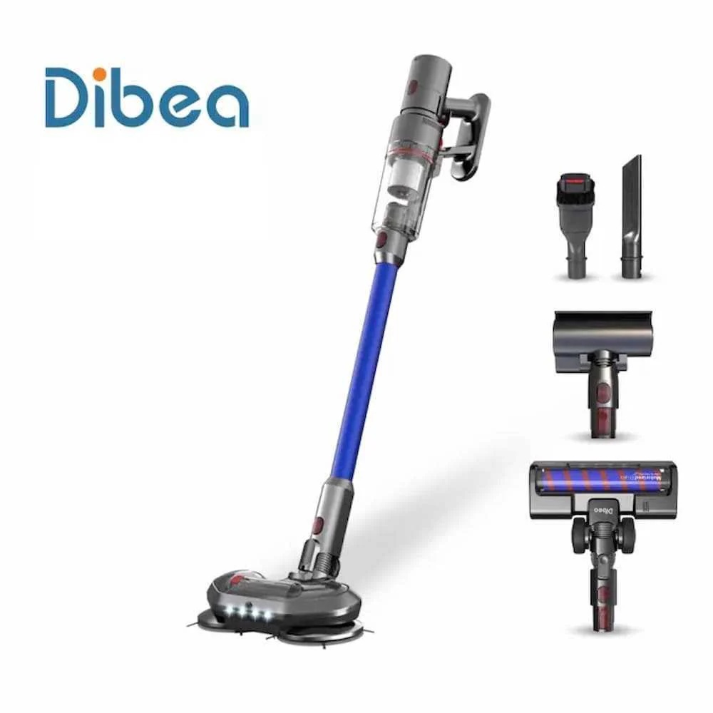 Dibea Cordless Stick Vacuums with Mopping Floor Brush (FC20 + FS008)