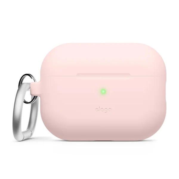جراب سيليكون لسماعات AirPods Pro 1&2 من Elago - وردي جميل
