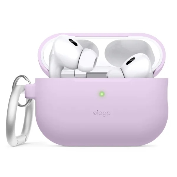 حافظة سيليكون لسماعات AirPods Pro 1&2 من Elago - لون لافندر