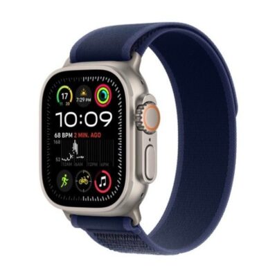 Apple Watch Ultra 2 GPS + Cellular 49mm Natural Titanium Case Blue Trail Loop M/L