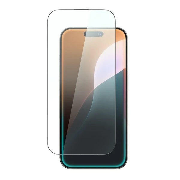 AmazingThing 2.75D Fully Covered Dust Filter Titan Blue Light Glass for iPhone 16 Pro 6.3-inch - Clear