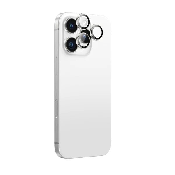 عدسة زجاجية من AmazingThing AR 3 من التيتانيوم لهاتف iPhone 16 Pro مقاس 6.3 بوصة / iPhone 16 Pro Max مقاس 6.9 بوصة - رمادي