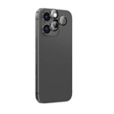 عدسة زجاجية AR 3 من AmazingThing لهاتف iPhone 16 Pro مقاس 6.3 بوصة / iPhone 16 Pro Max مقاس 6.9 بوصة - أسود