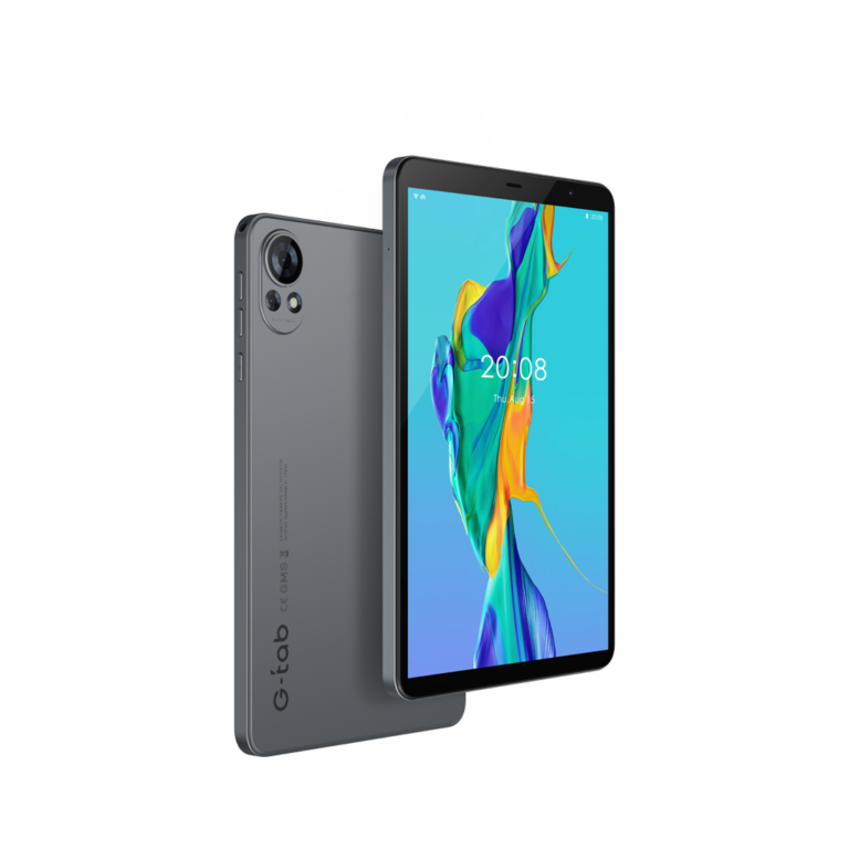 G-Tab T8 8.0-Inch, Quad Core, 4GB +128GB, Android 14.0, Camera 2.0MP + 5.0MP, Battery 4000mAh, WiFi Network. Free: Screen Protector - Gray
