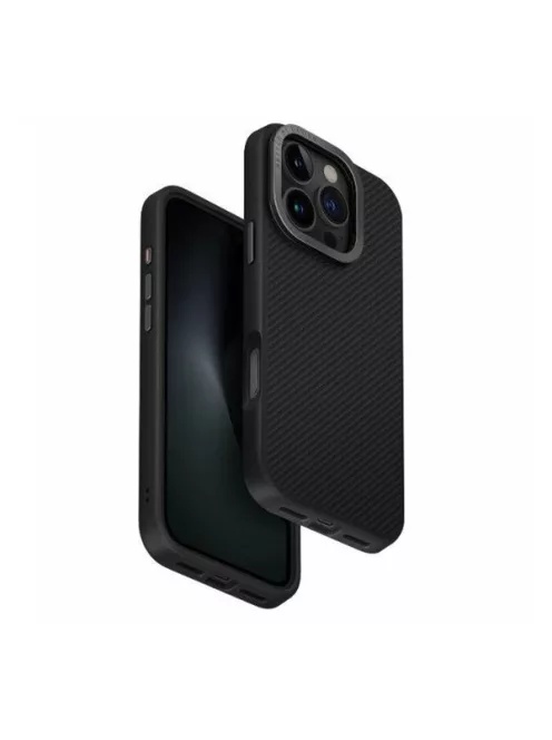هاتف iPhone 16 Pro هجين من Uniq، مقاس 6.3 بوصة (2024)، مع منفذ شحن MagClick، Clario (صديق للبيئة) - Lucent (شفاف)