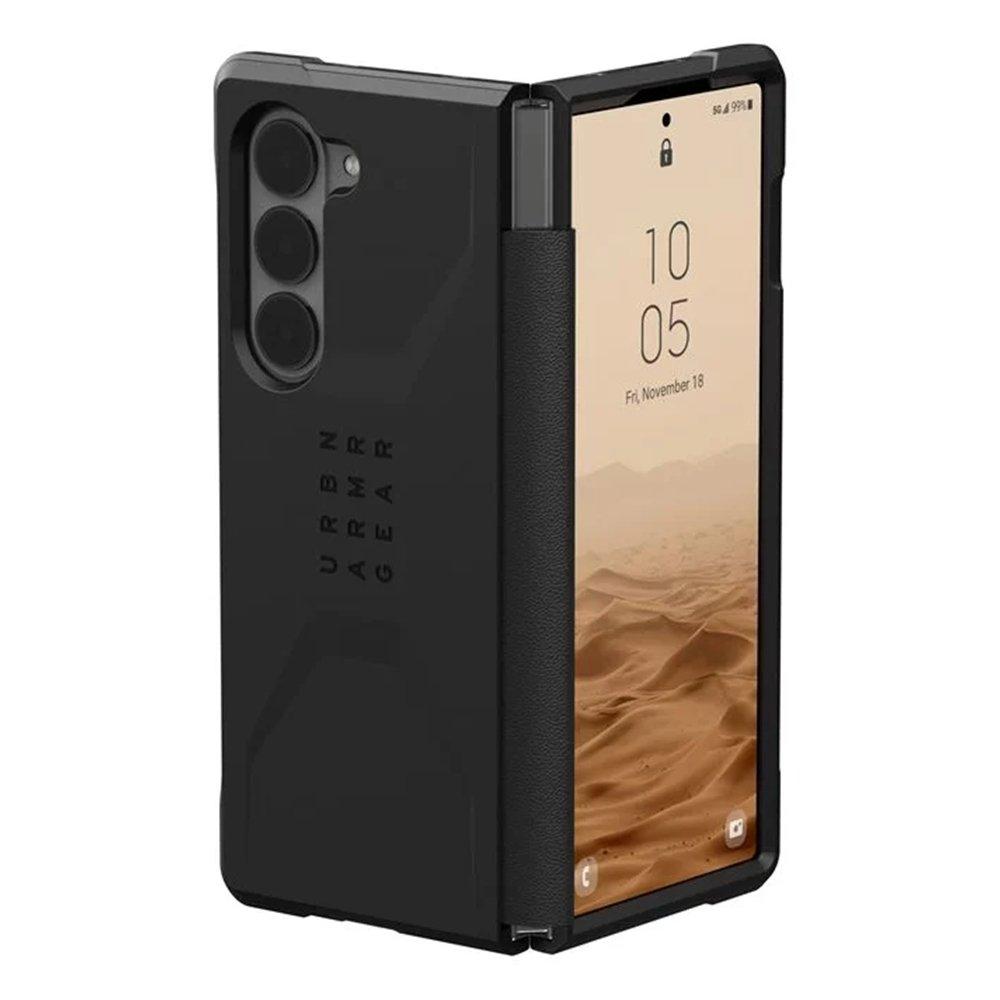 جراب UAG Plyo Pro Magsafe لهاتف Samsung Galaxy Z Fold 5 (رمادي غامق/فضائي)