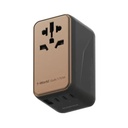 MOMAX 1-World 170W 4-Port Travel Adaptor (Desert Titanium)