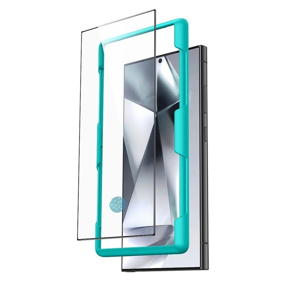 زجاج ESR المقوى لهاتف Galaxy S25 Ultra - شفاف، عبوتان