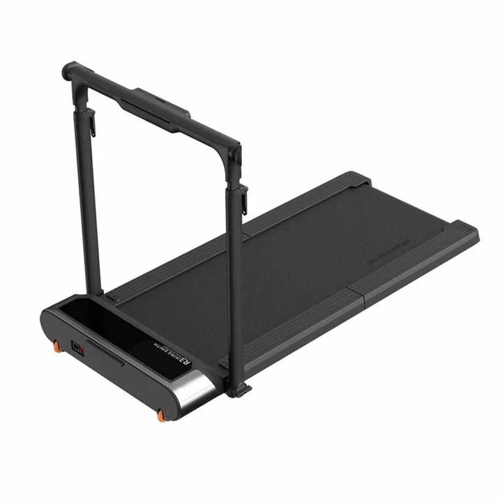 King Smith R3 Hybrid Walking Pad Foldable Treadmill with Side Armrest, Max Speed 12 km/h, 1HP Brushless Motor - Black