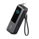 Anker Power Bank (25K, 165W, Built-In and Retractable Cables) - Black