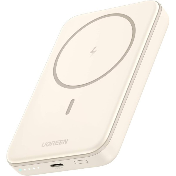 UGREEN 10000mAh PD-20W Magnetic Wireless15W Power Bank Beige PB561