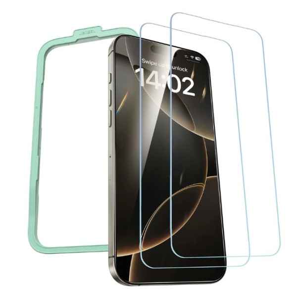 UGREEN HD Screen Protector with Installation Frame for iPhone 16 Pro Max (2-Pack)