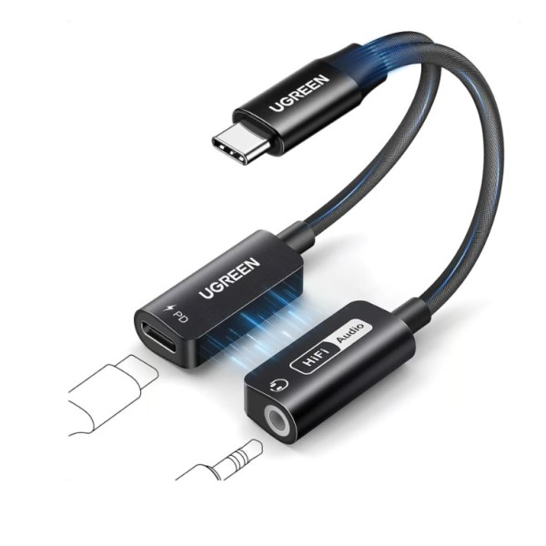 UGREEN USB-C to 3.5mm Audio Adapter with Power Delivery