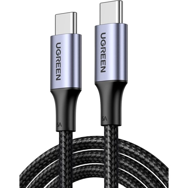 UGREEN USB-C to USB-C Aluminum Case with Braided 2m (Black)