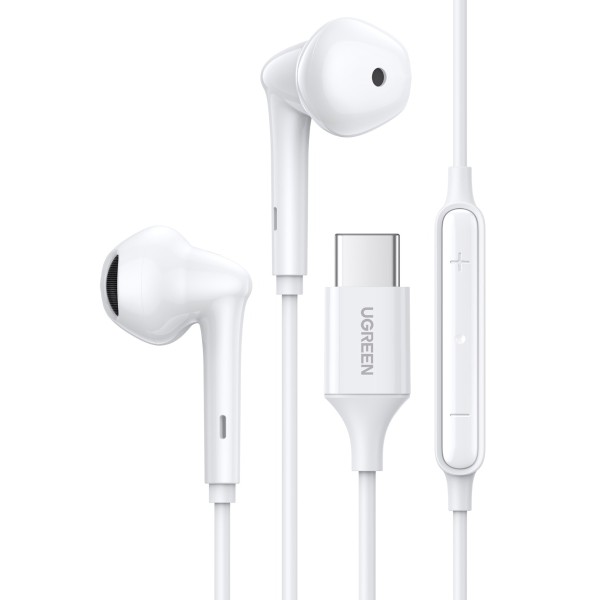UGREEN Wired Earphones with Type-C Connector (White) EP101