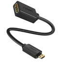 UGREEN Micro HDMI Male to HDMI Female Adapter Cable 22cm(Black)