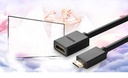 UGREEN Mini HDMI Male to HDMI Female Adapter Cable 22cm (Black)