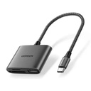 UGREEN USB-C to SD/TF + USB 2.0 Memory Card Reader