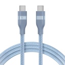 Anker USB-C to USB-C Cable 240W (Upcycled-Braided) (0.9m/3ft) - BLUE