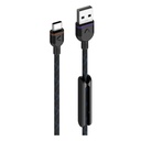 UNISYNK USB-A to USB-C Cable, 60W, 1.2M, 10161– Black