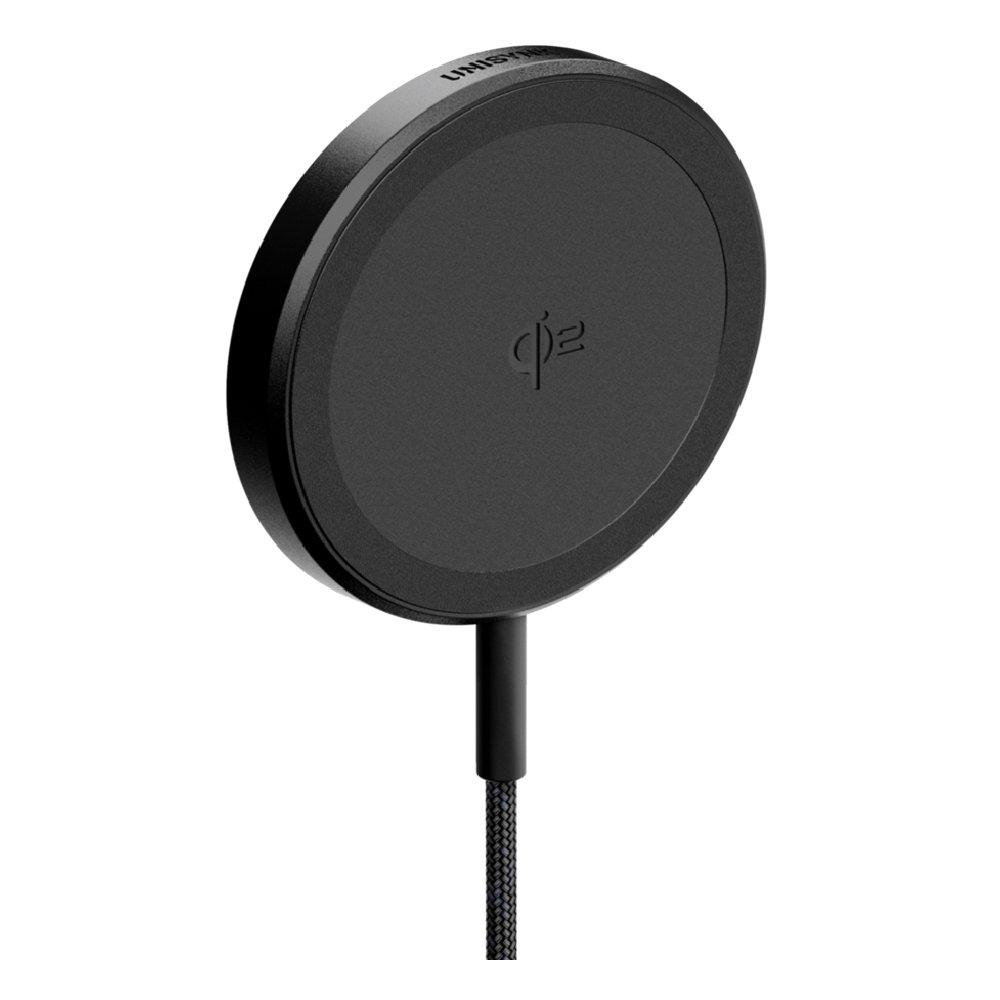UNISYNK Magnetic Wireless Charger, 15W, 10439 – Black