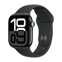 Apple Watch Series 10, 46mm, Jet Black Aluminium Case, Black Sport Band (GPS+Cellular)