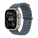 Apple Watch Ultra 3 GPS + Cellular 49mm Natural Titanium Case with Anchor Blue Ocean Band